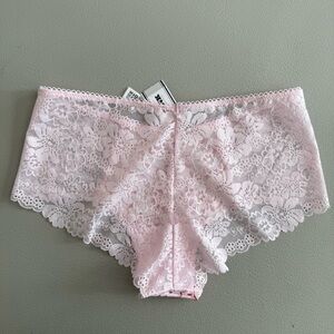 Victoria’s Secret - LACE PINK NO-SHOW HIPHUGGER PANTY | Size S | NEW WITH TAG